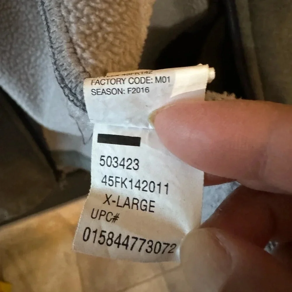 IZOD Spectator Mens Fleece Size XL Full Zip  Lightweight Gray